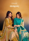Swaroski By Glossy Simar Lawn Cotton Dress Material Wholesale Price In Surat
